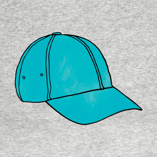 Light Blue Baseball Hat by murialbezanson